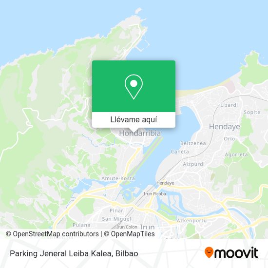 Mapa Parking Jeneral Leiba Kalea