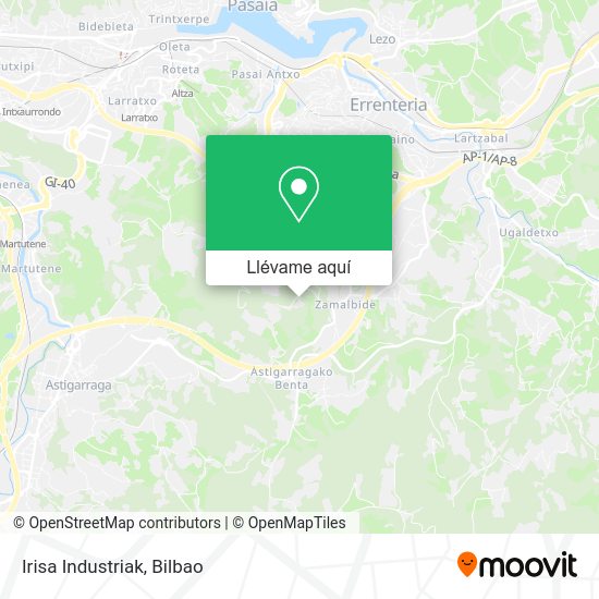 Mapa Irisa Industriak