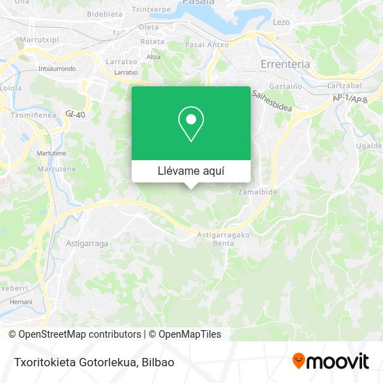 Mapa Txoritokieta Gotorlekua