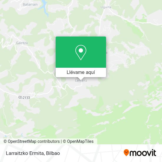 Mapa Larraitzko Ermita
