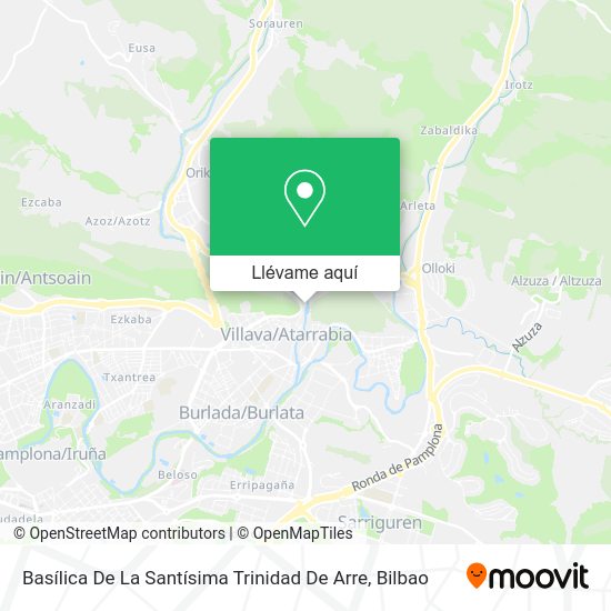 Mapa Basílica De La Santísima Trinidad De Arre