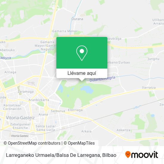 Mapa Larreganeko Urmaela / Balsa De Larregana