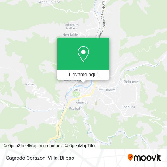 Mapa Sagrado Corazon, Villa