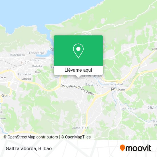 Mapa Galtzaraborda
