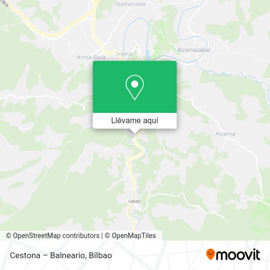 Mapa Cestona – Balneario