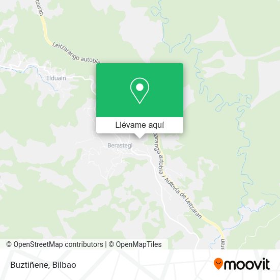 Mapa Buztiñene