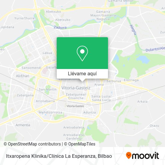 Mapa Itxaropena Klinika / Clínica La Esperanza