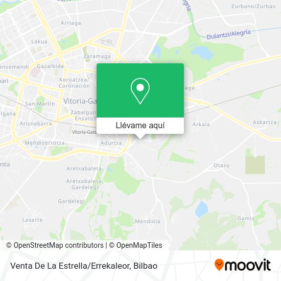 Mapa Venta De La Estrella / Errekaleor