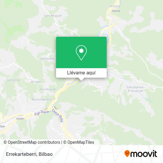 Mapa Errekarteberri