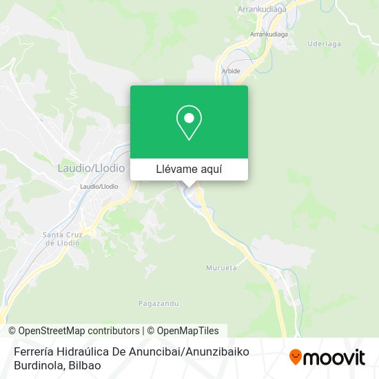 Mapa Ferrería Hidraúlica De Anuncibai / Anunzibaiko Burdinola