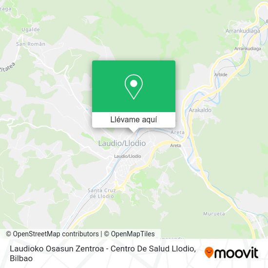 Mapa Laudioko Osasun Zentroa - Centro De Salud Llodio