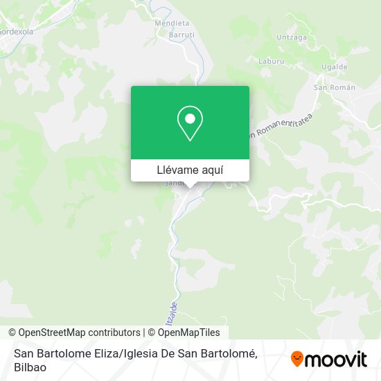 Mapa San Bartolome Eliza / Iglesia De San Bartolomé