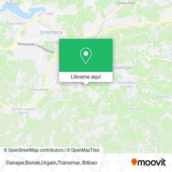 Mapa Danape,Bonak,Urgain,Transmar
