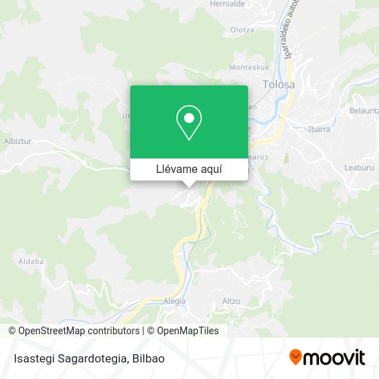 Mapa Isastegi Sagardotegia
