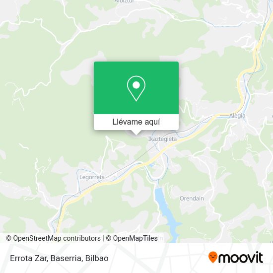 Mapa Errota Zar, Baserria