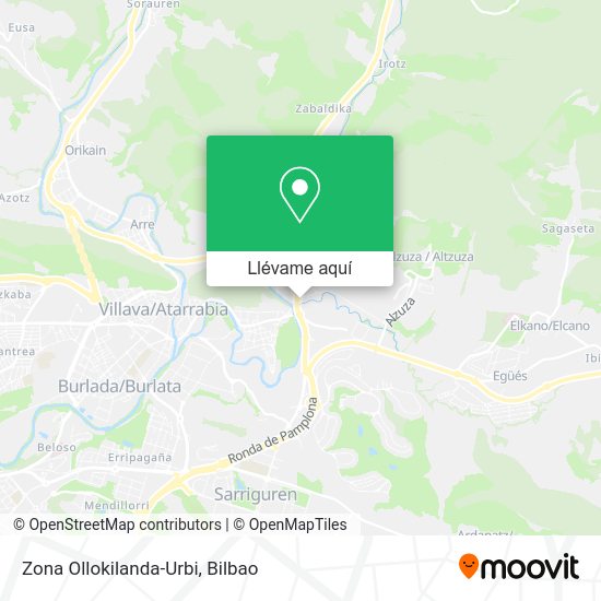 Mapa Zona Ollokilanda-Urbi