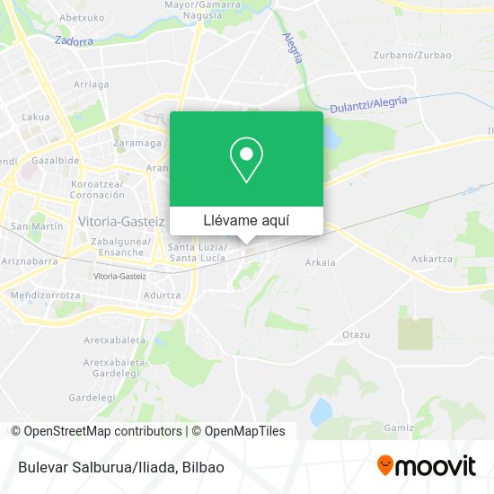 Mapa Bulevar Salburua/Iliada