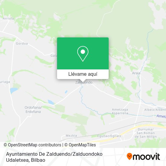 Mapa Ayuntamiento De Zalduendo / Zalduondoko Udaletxea