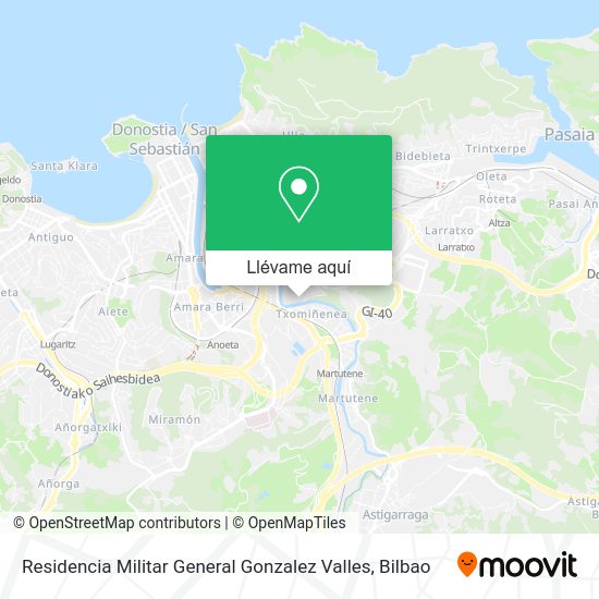 Mapa Residencia Militar General Gonzalez Valles