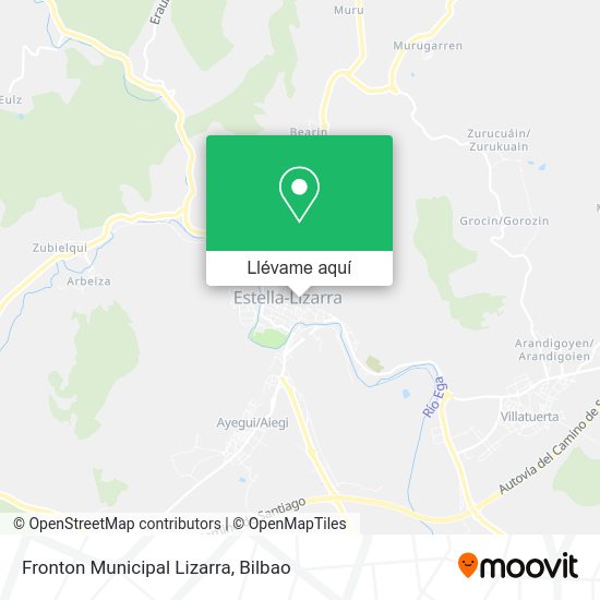 Mapa Fronton Municipal Lizarra