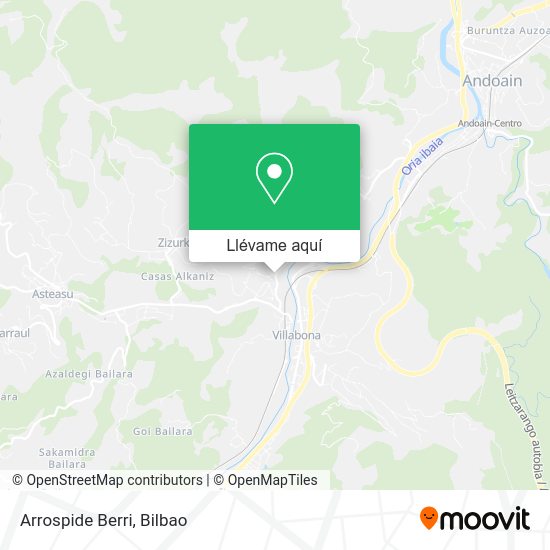 Mapa Arrospide Berri