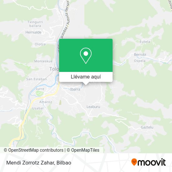 Mapa Mendi Zorrotz Zahar