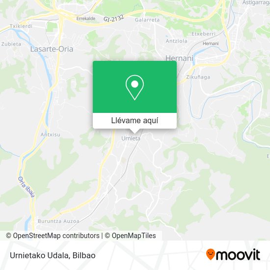 Mapa Urnietako Udala