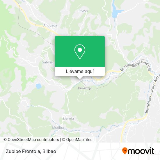 Mapa Zubipe Frontoia