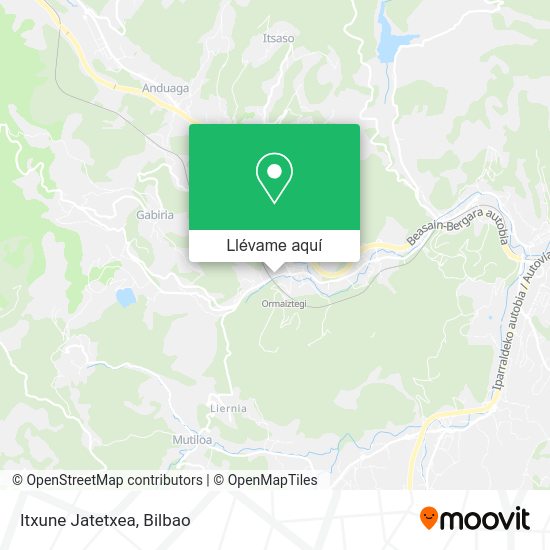 Mapa Itxune Jatetxea