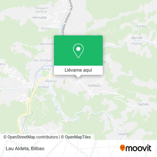 Mapa Lau Aldeta
