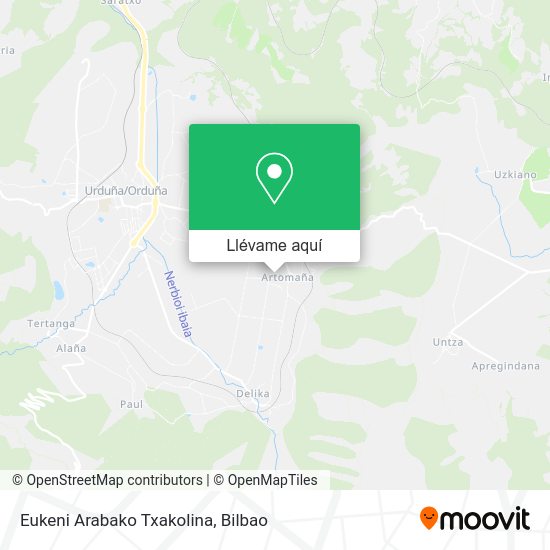 Mapa Eukeni Arabako Txakolina