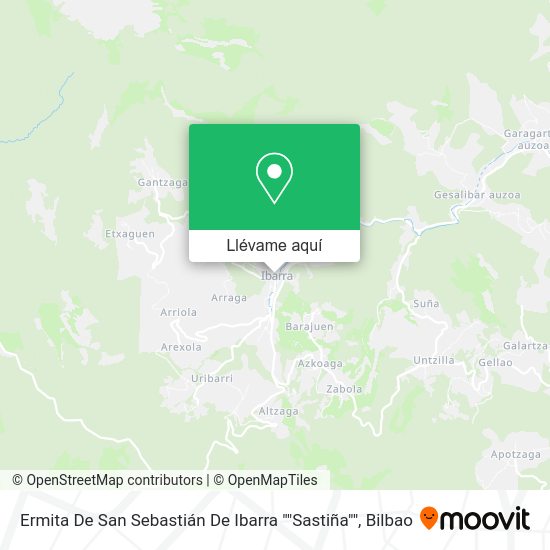 Mapa Ermita De San Sebastián De Ibarra ""Sastiña""