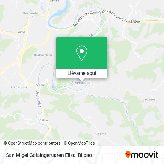 Mapa San Migel Goiaingeruaren Eliza