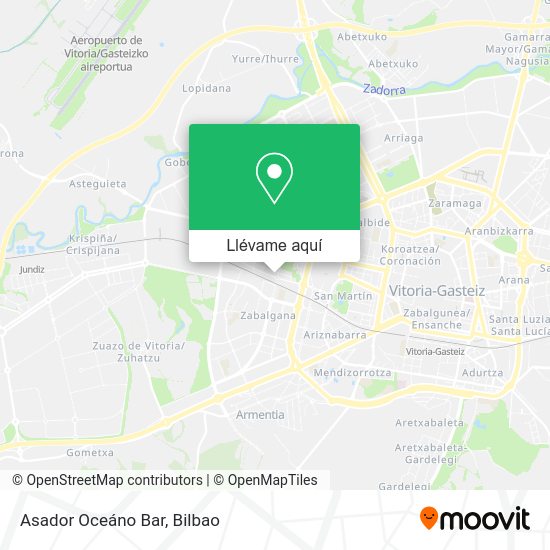 Mapa Asador Oceáno Bar