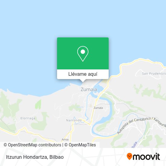 Mapa Itzurun Hondartza