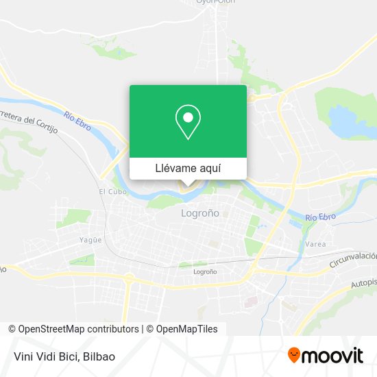 Mapa Vini Vidi Bici