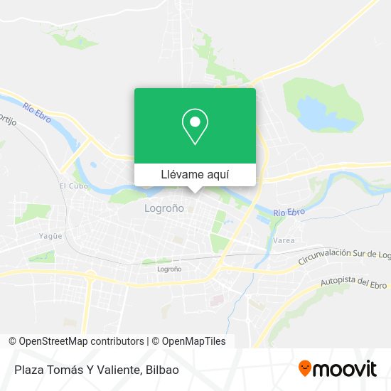 Mapa Plaza Tomás Y Valiente