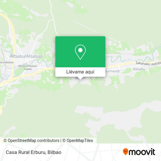 Mapa Casa Rural Erburu
