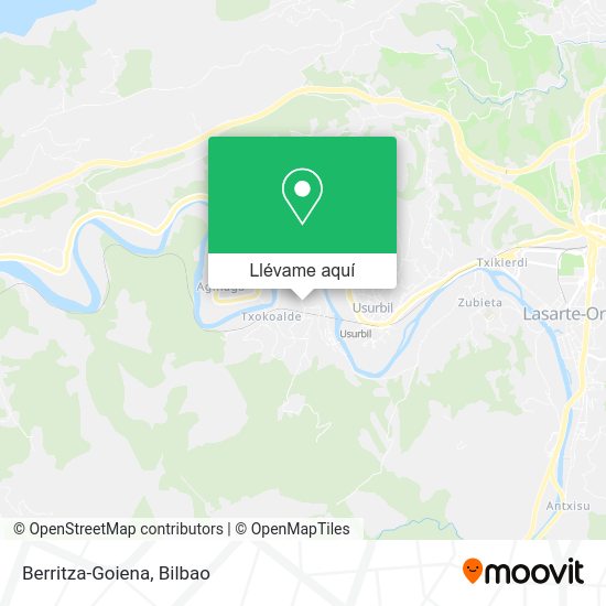 Mapa Berritza-Goiena