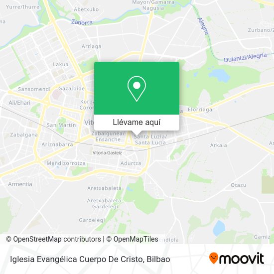 Mapa Iglesia Evangélica Cuerpo De Cristo