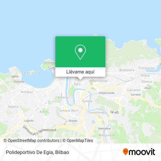 Mapa Polideportivo De Egia