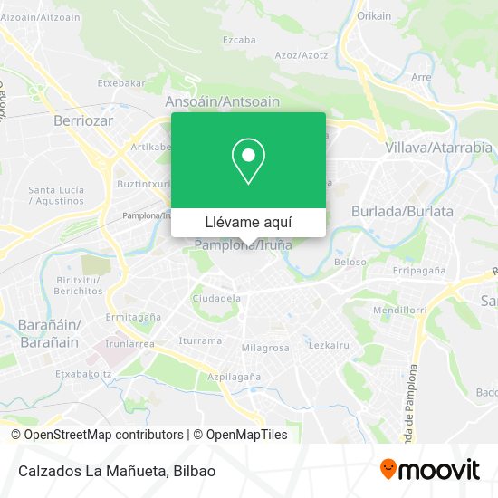 Mapa Calzados La Mañueta
