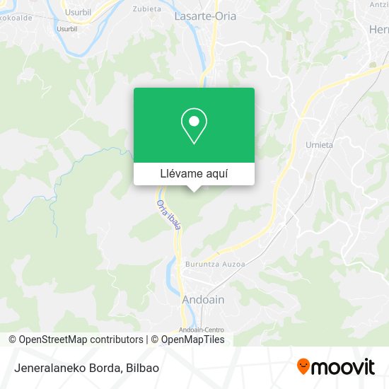 Mapa Jeneralaneko Borda