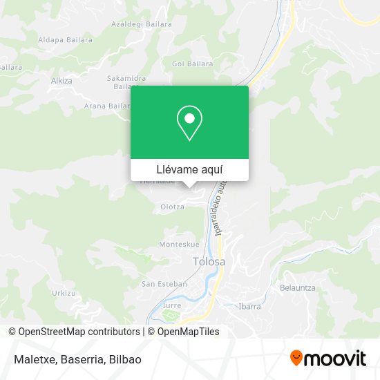 Mapa Maletxe, Baserria