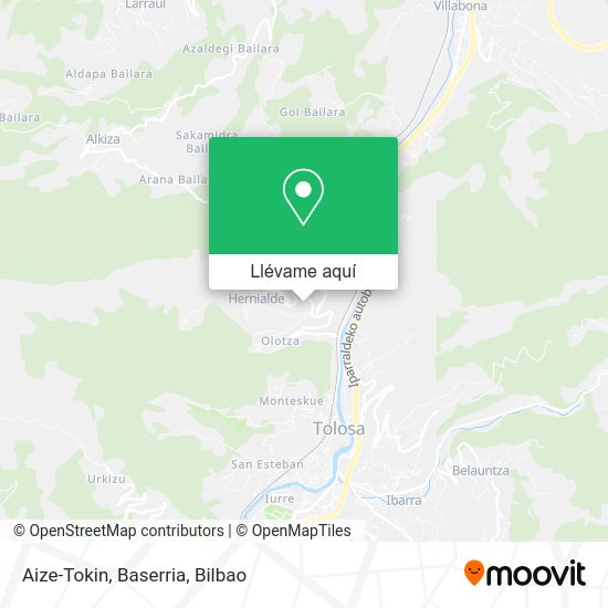 Mapa Aize-Tokin, Baserria