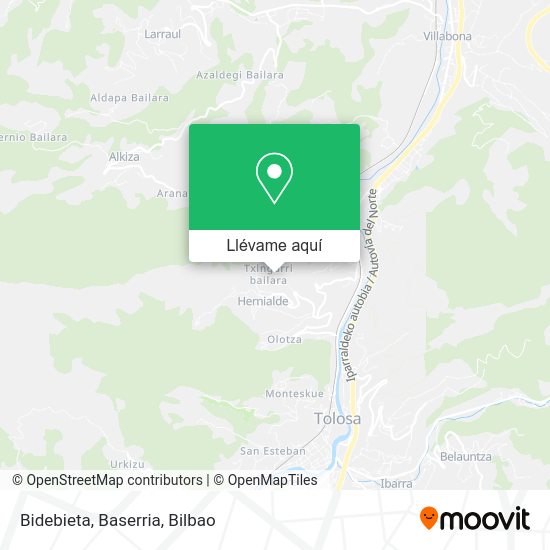 Mapa Bidebieta, Baserria