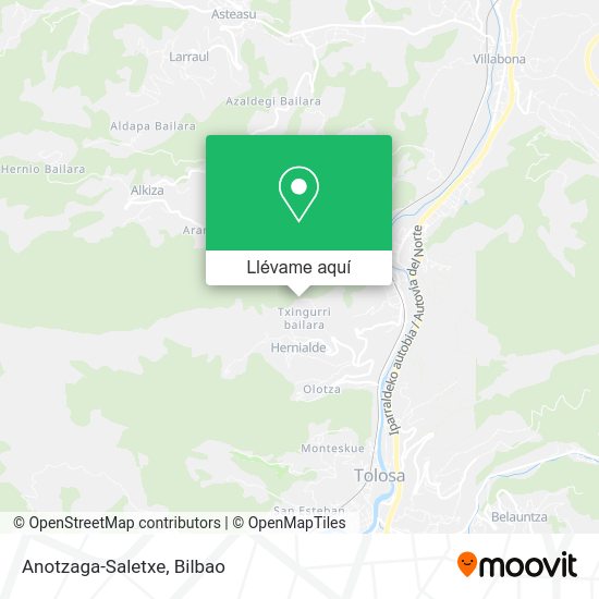 Mapa Anotzaga-Saletxe