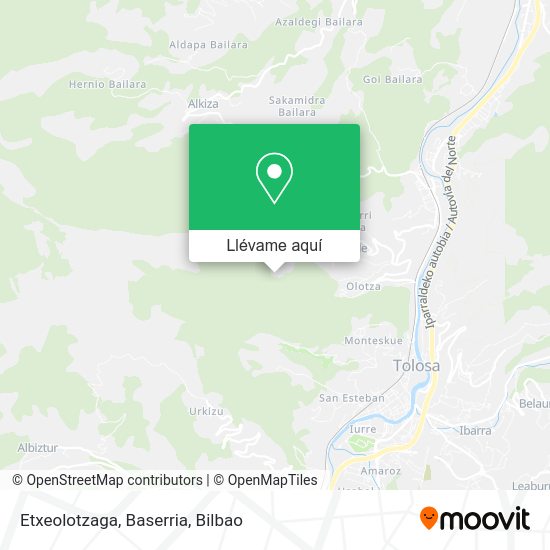 Mapa Etxeolotzaga, Baserria