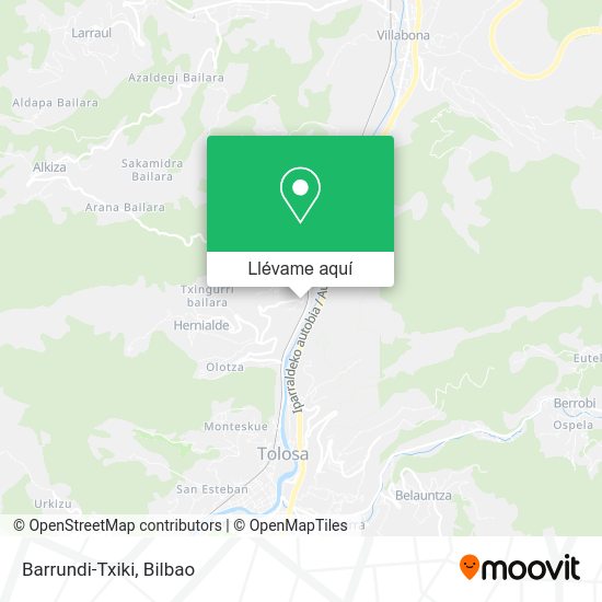 Mapa Barrundi-Txiki