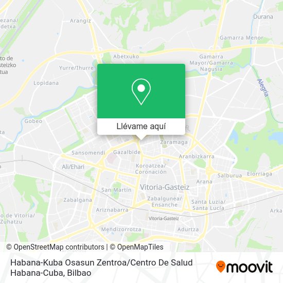 Mapa Habana-Kuba Osasun Zentroa / Centro De Salud Habana-Cuba